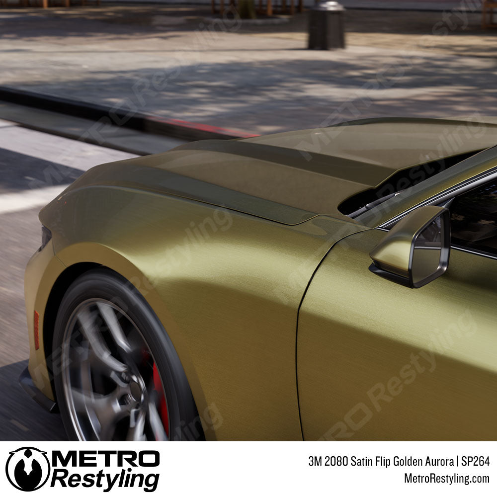 3M 2080 Satin Flip Golden Aura Vinyl Wrap