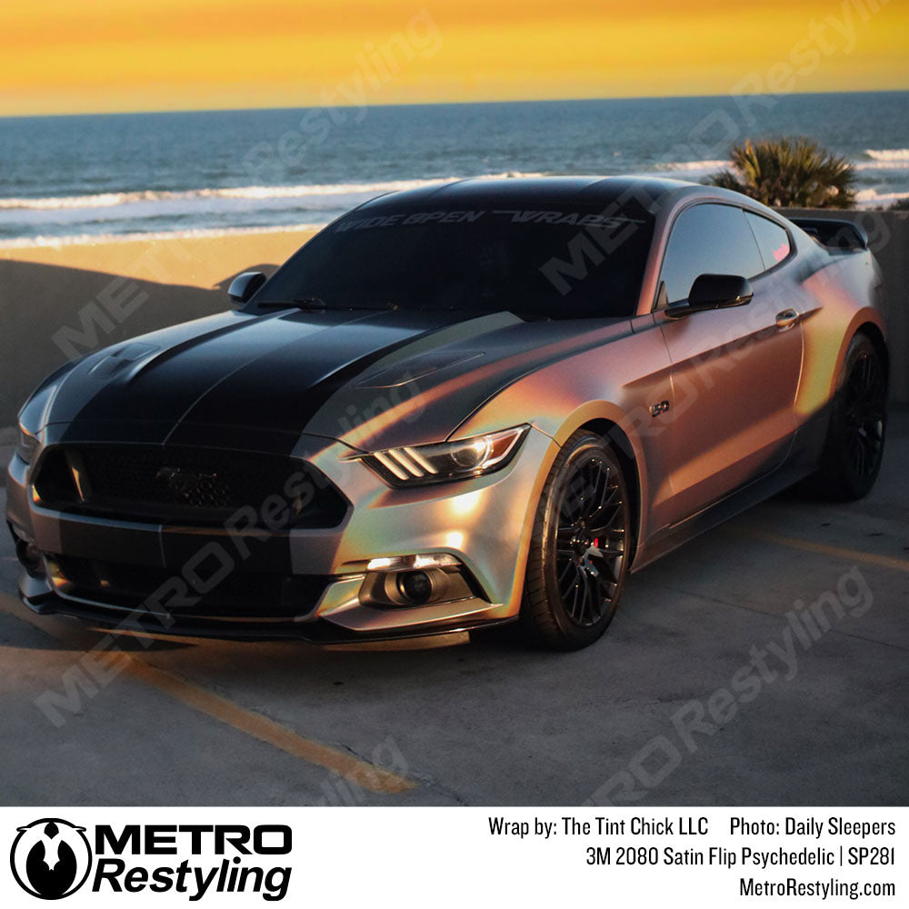 satin psychedelic mustang vinyl