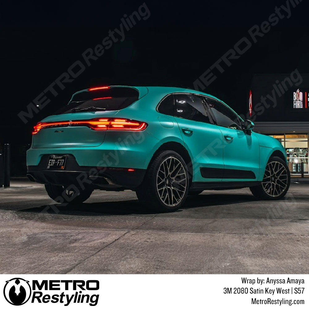 teal porsche wrap