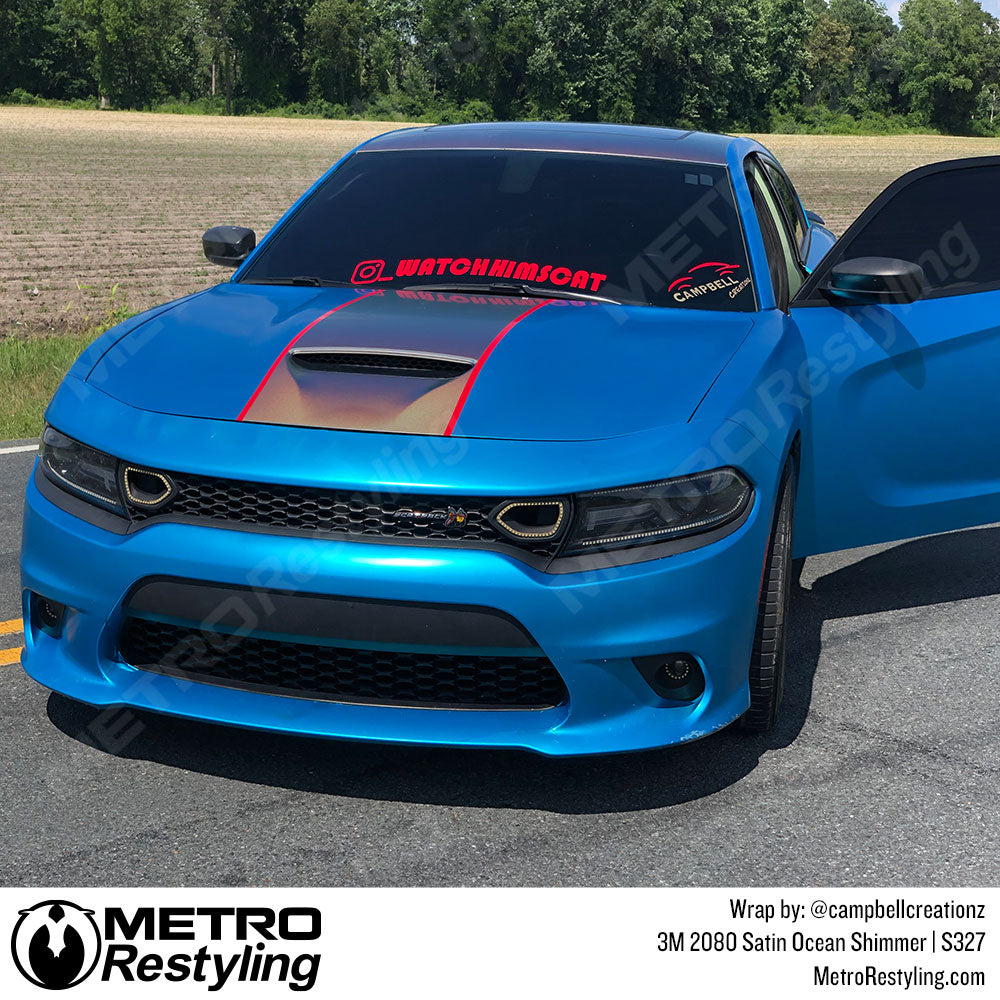 Charger blue wrap