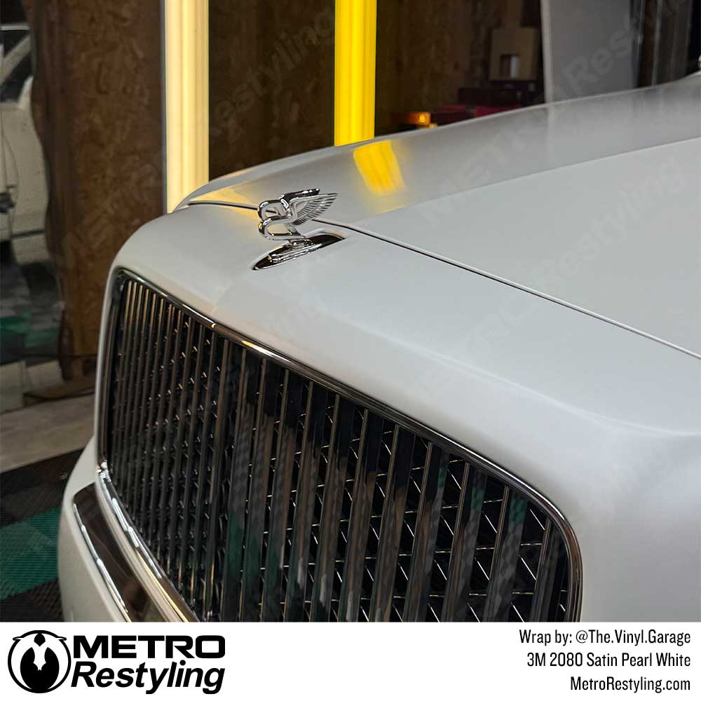 3M 2080 Satin Pearl White Vinyl Wrap | SP10