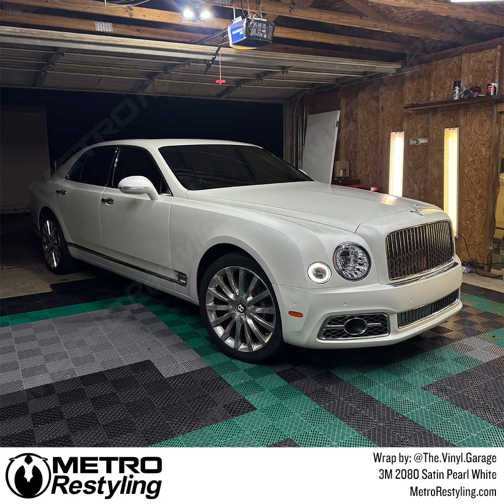 3M 2080 Satin Pearl White Vinyl Wrap | SP10