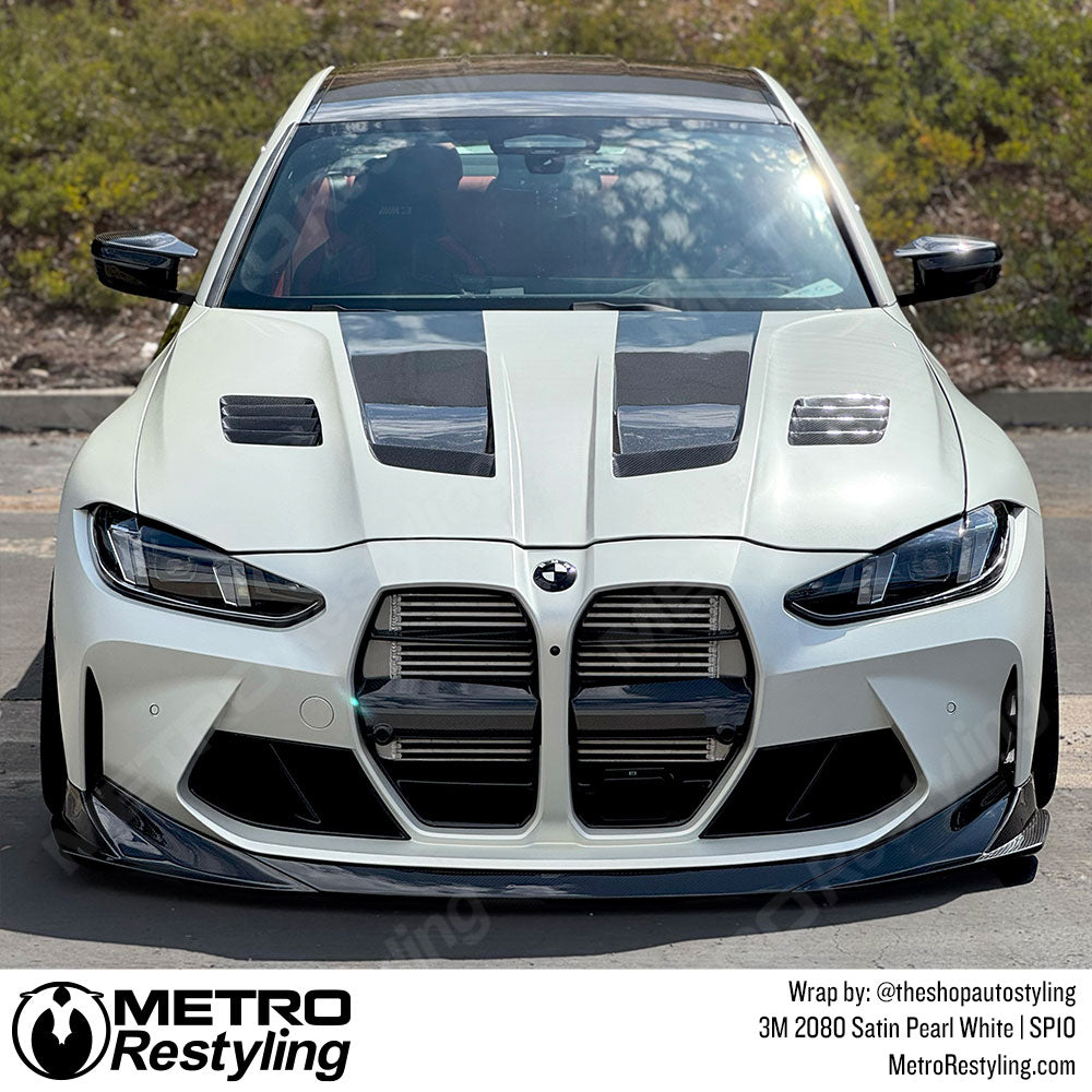 satin pearl bmw wrap