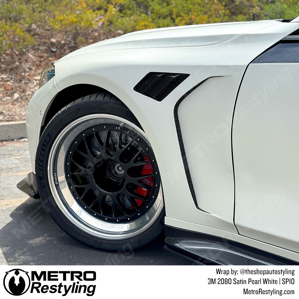 satin pearl bmw wrap