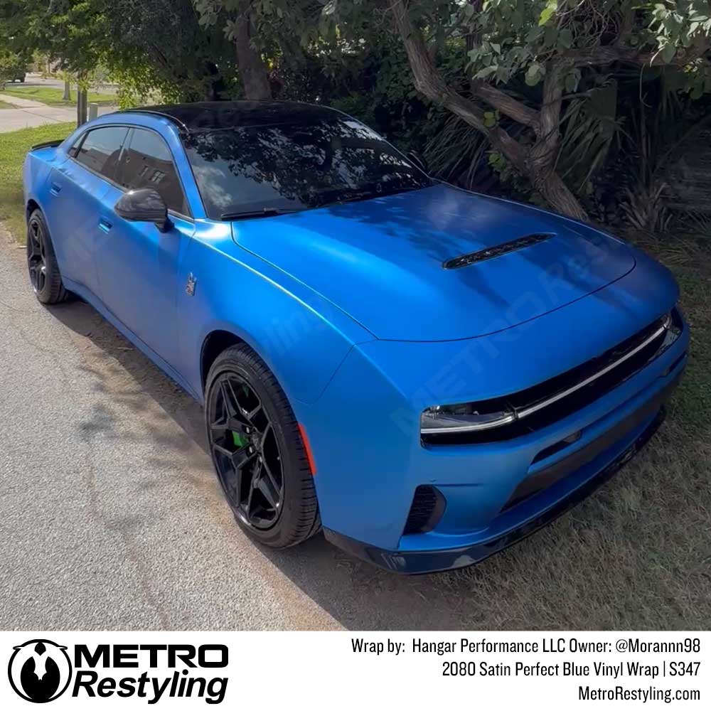 3M 2080 Satin Perfect Blue Vinyl Wrap | S347