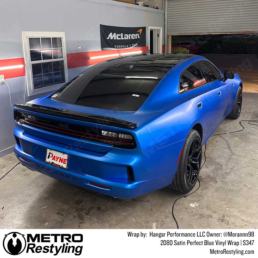 3M 2080 Satin Perfect Blue Vinyl Wrap | S347