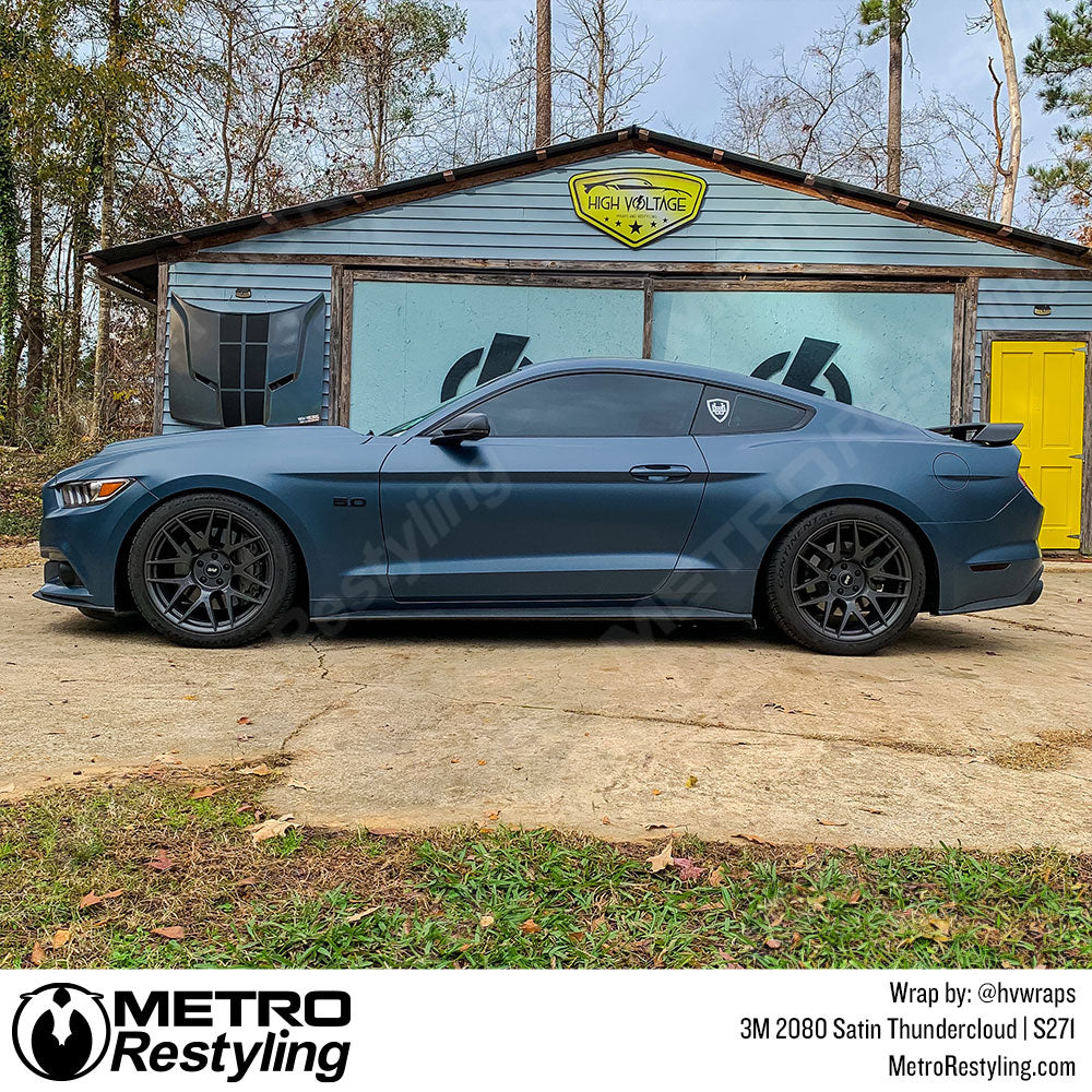 mustang satin thundercloud wrap