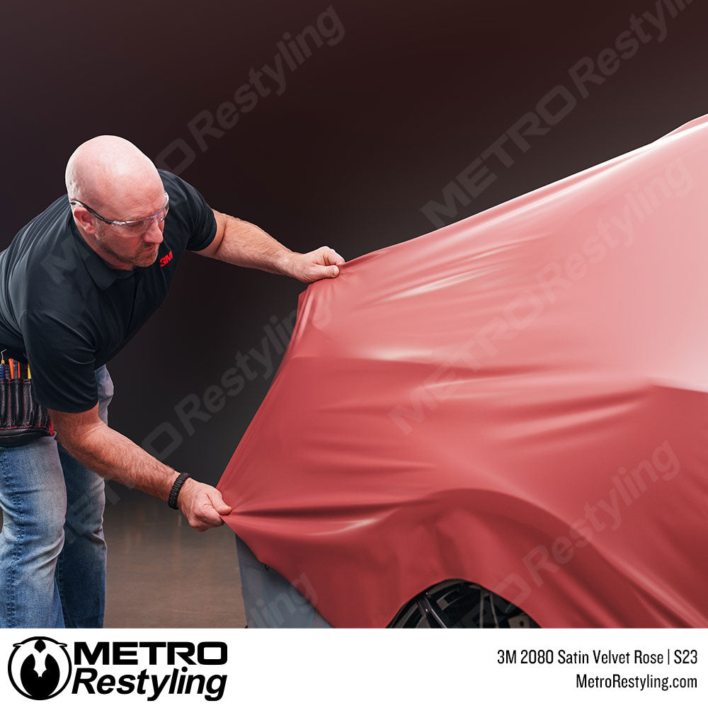 3M 2080 Satin Velvet Rose Vinyl Wrap