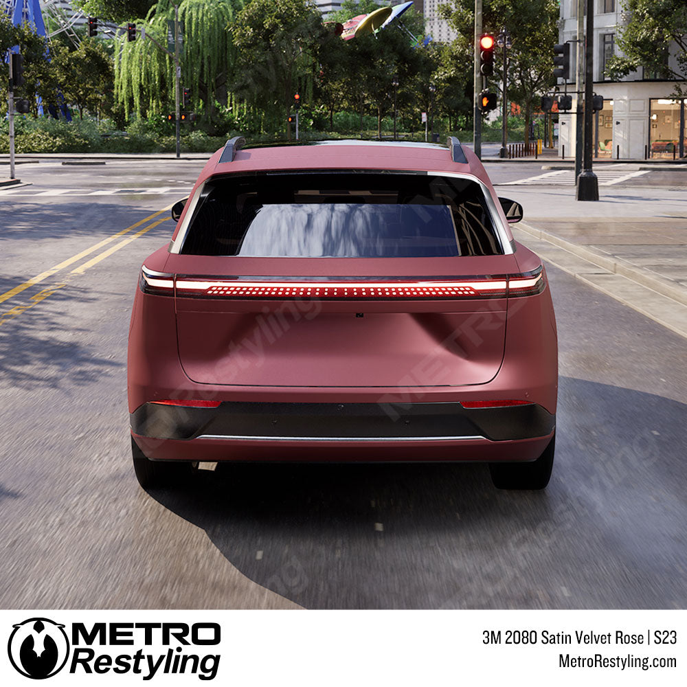 3M 2080 Satin Velvet Rose Vinyl Wrap
