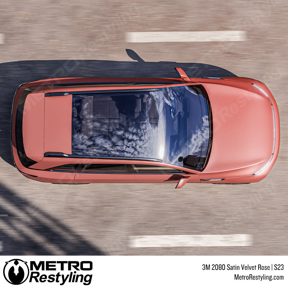 3M 2080 Satin Velvet Rose Vinyl Wrap