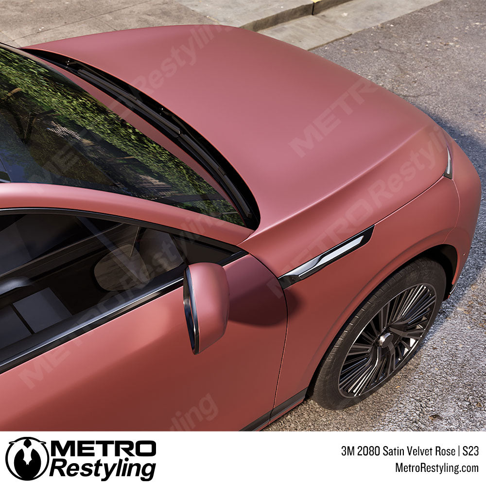 3M 2080 Satin Velvet Rose Vinyl Wrap