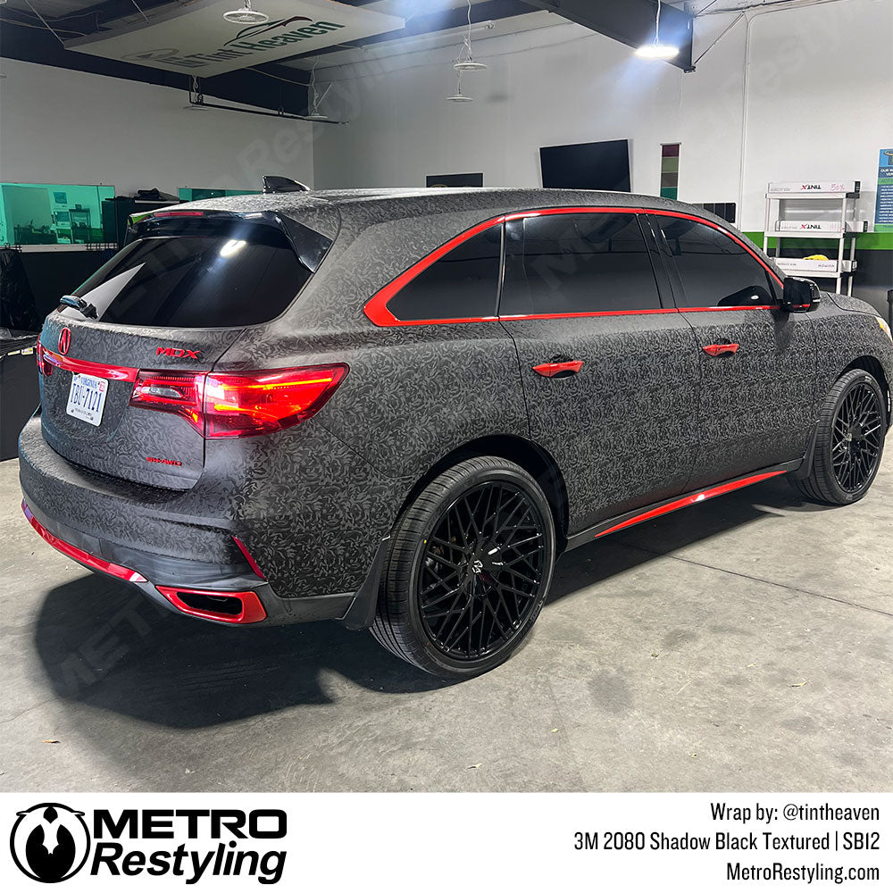 black textured suv wrap