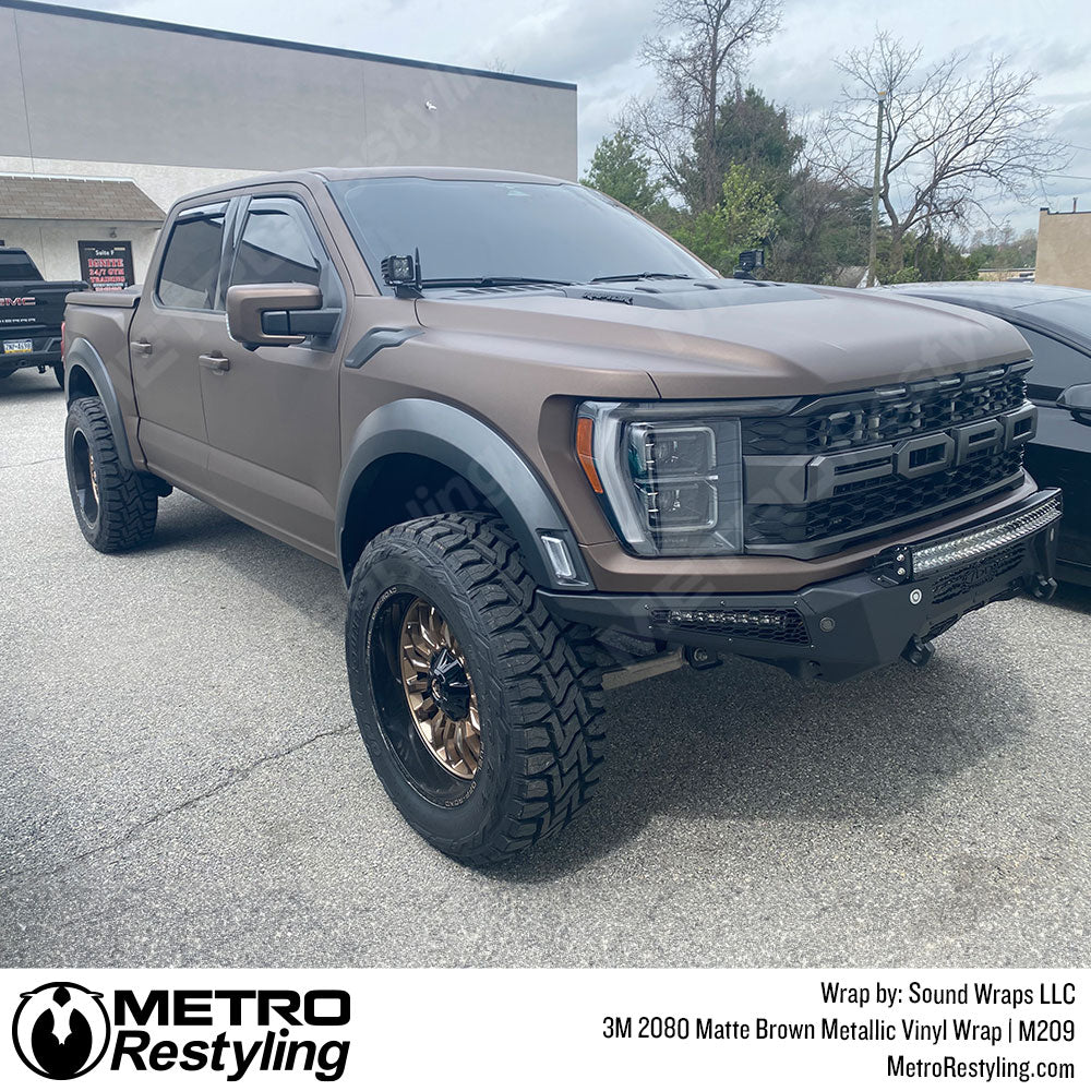 matte brown metallic vinyl wrap
