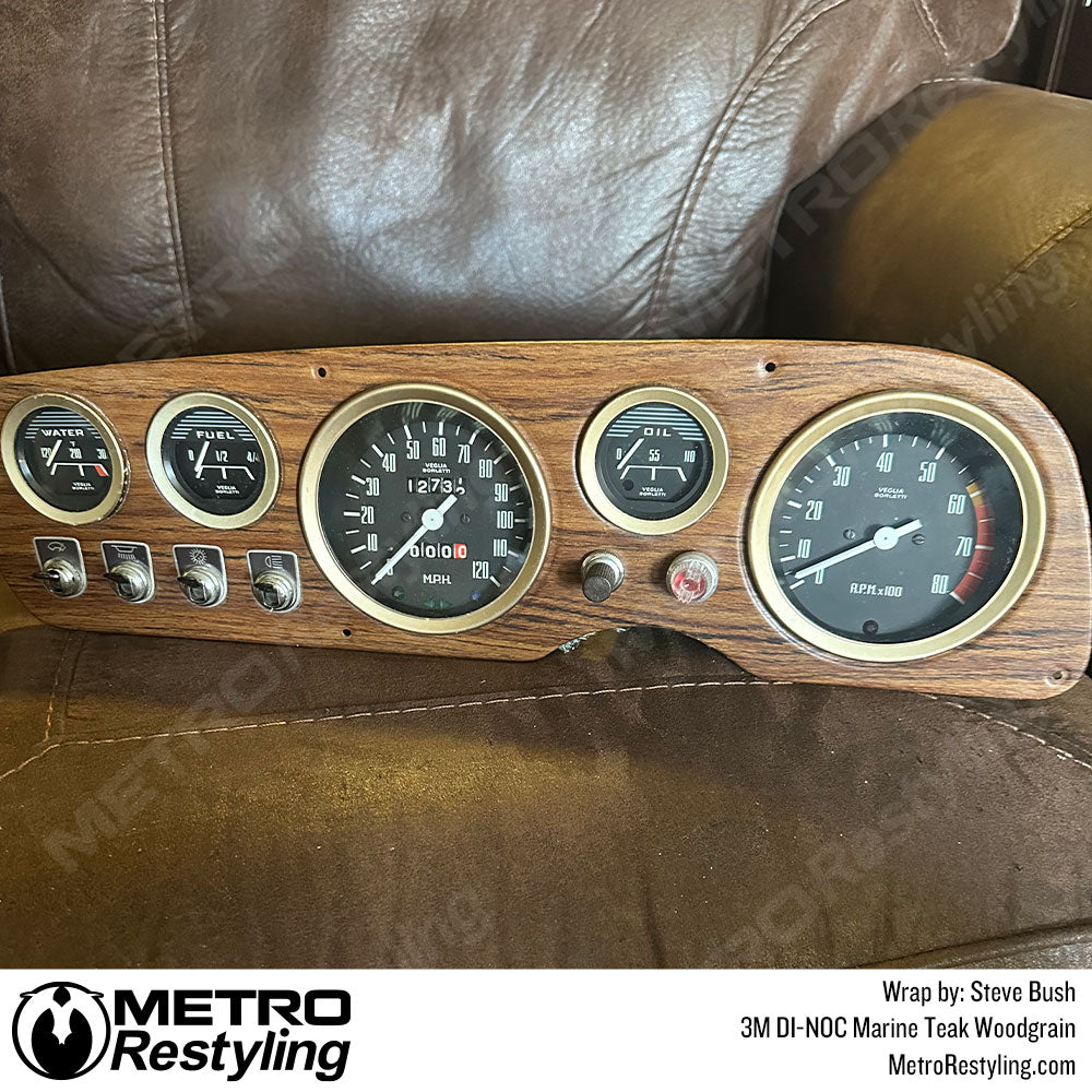 woodgrain instrument panel wrap