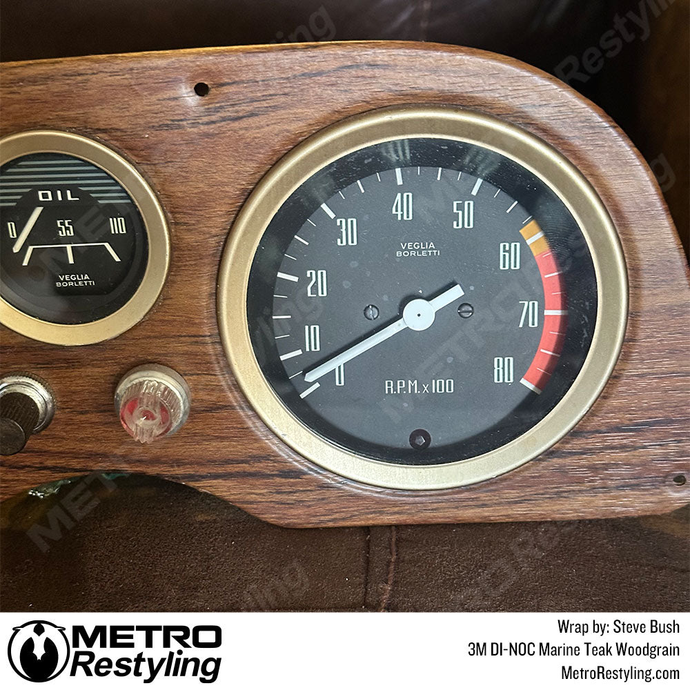 woodgrain instrument panel wrap