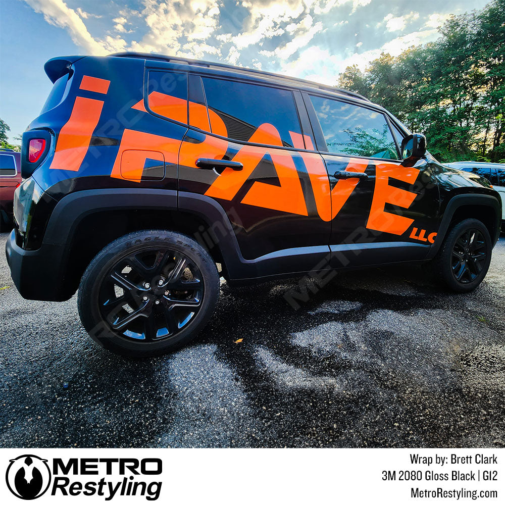 3M 2080 Gloss Black Vinyl Wrap | G12