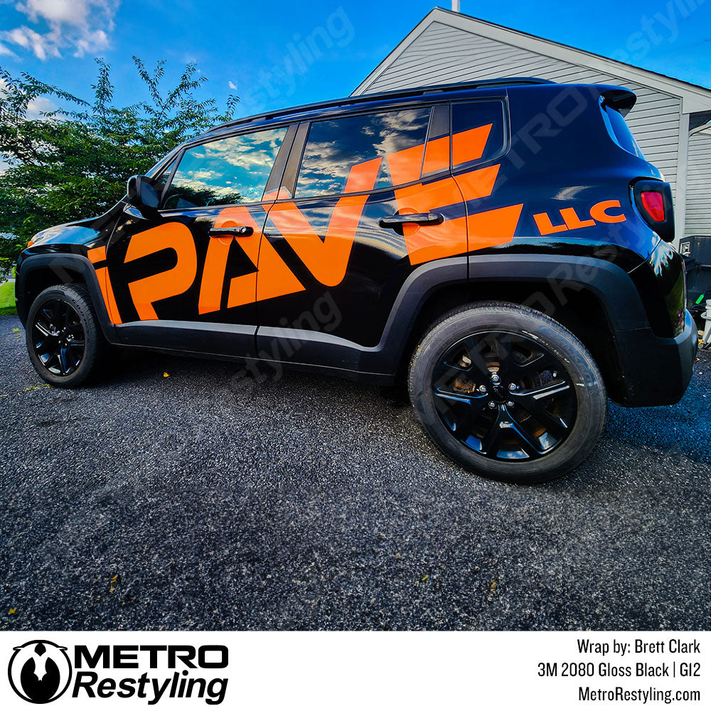 3M 2080 Gloss Black Vinyl Wrap | G12