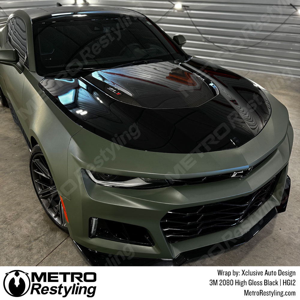 Camaro High Gloss Black Wrap
