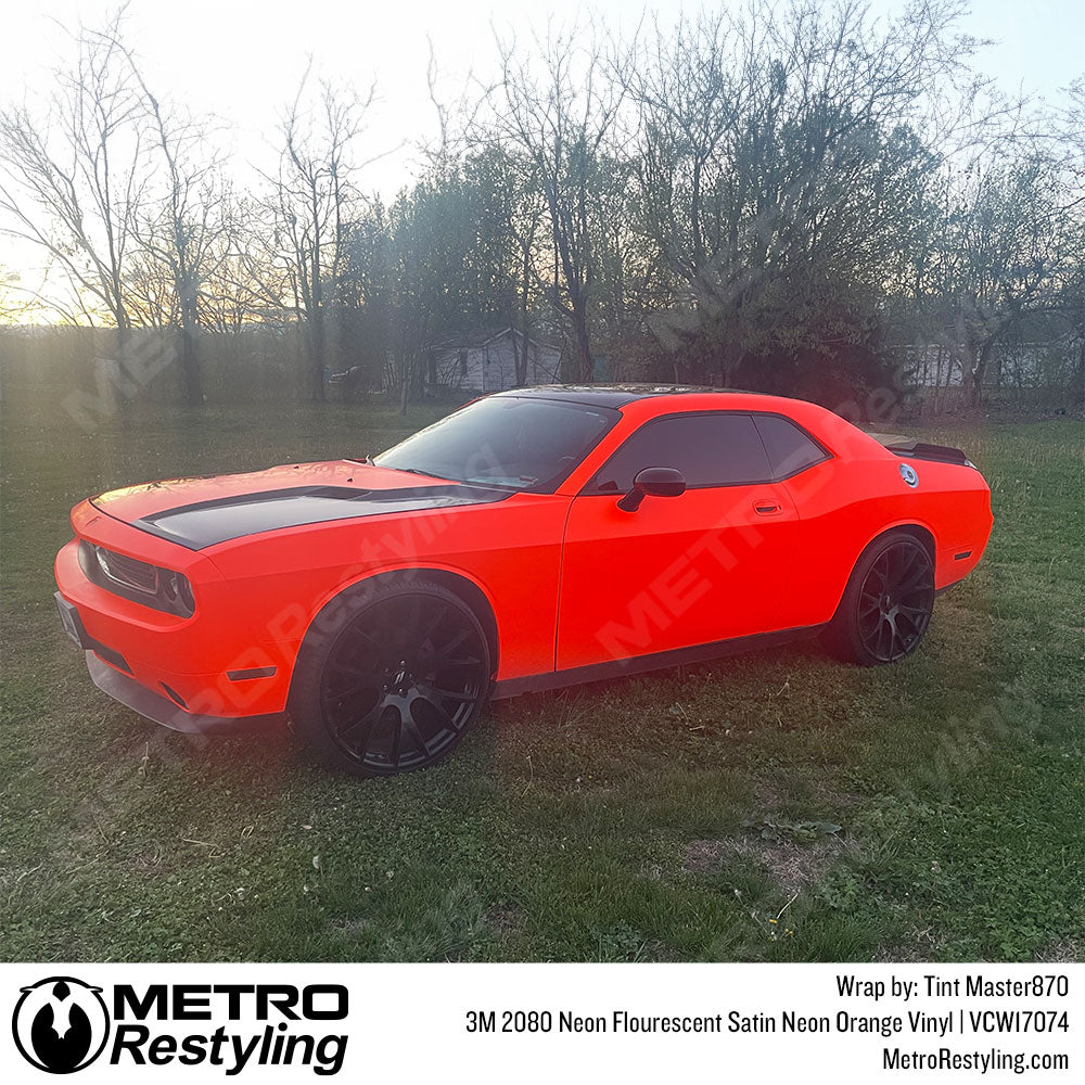 neon orange fluorescent wrap