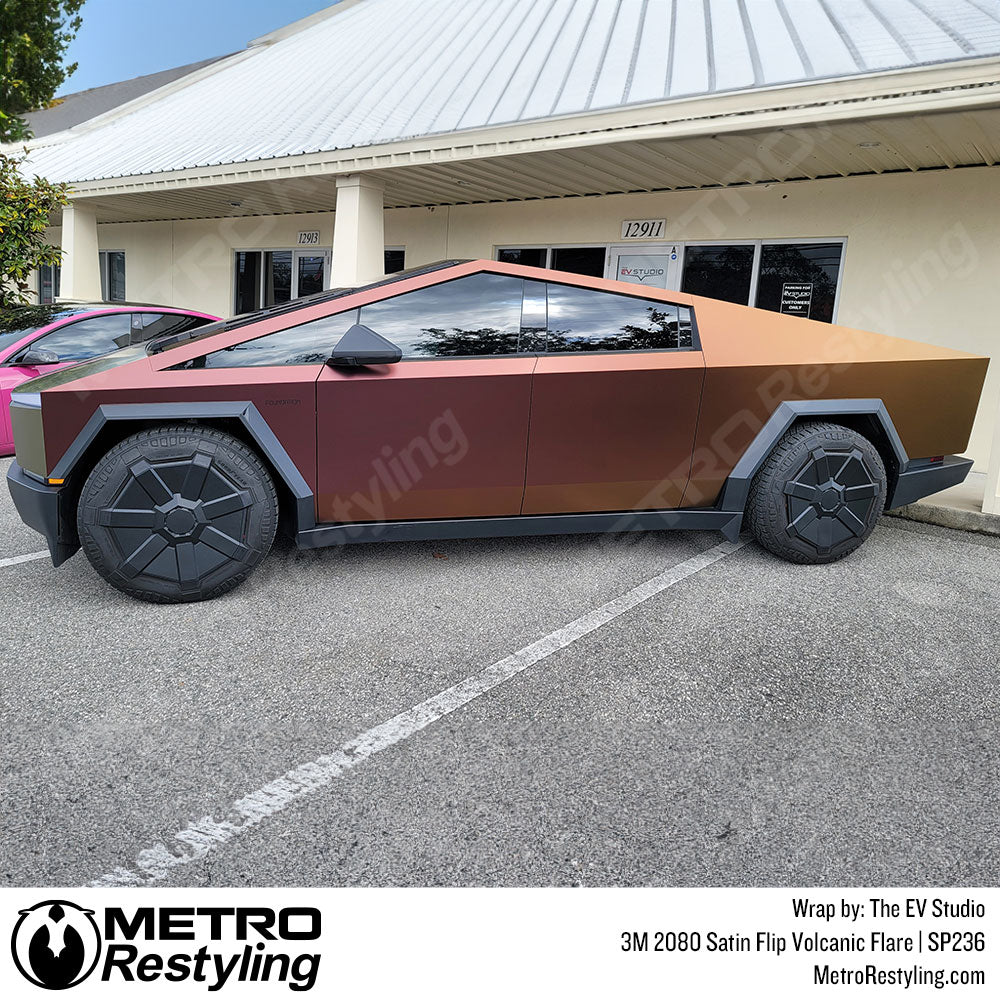 cybertruck wrapped in vinyl