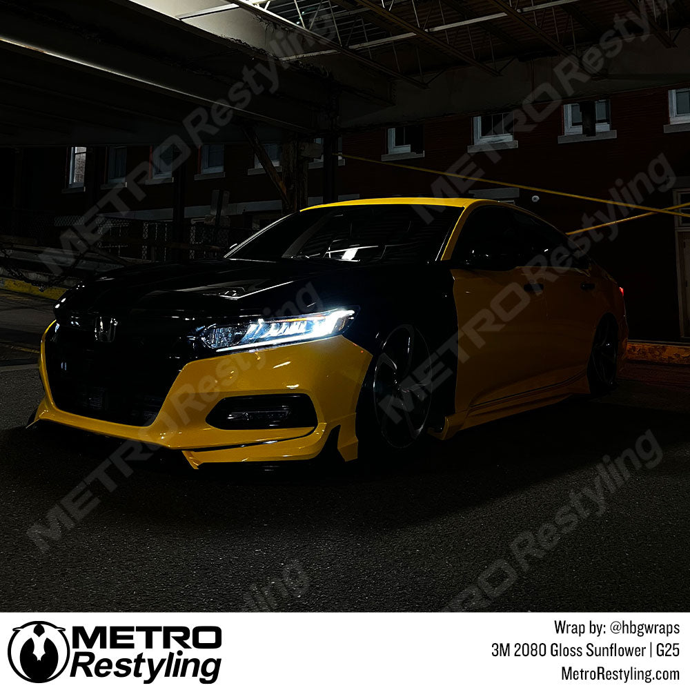 gloss sunflower vinyl car wrap