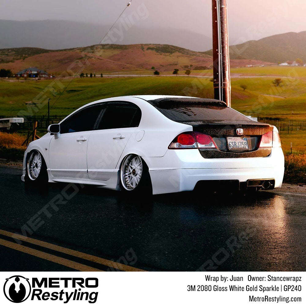white gloss honda wrap
