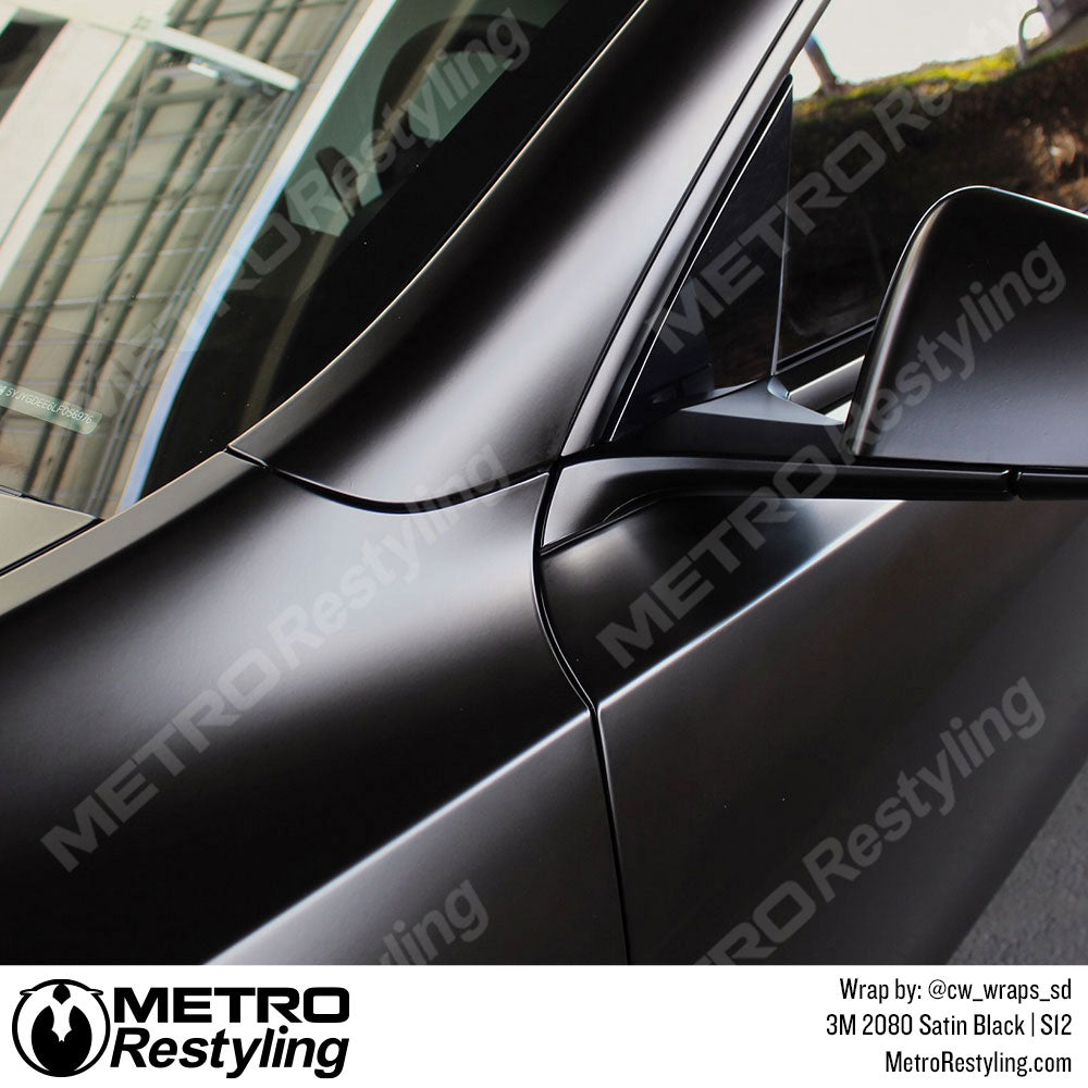 Black Tesla Vinyl Wrap