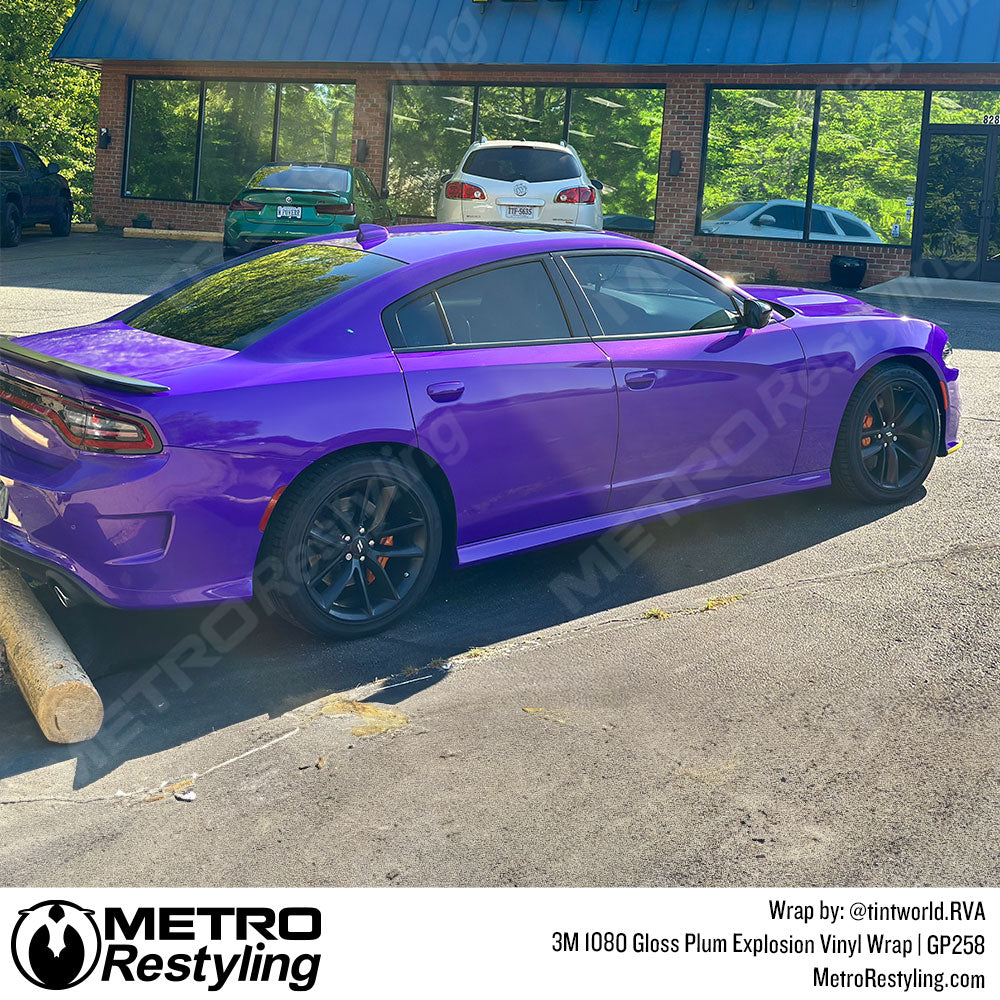 gloss plum explosion vinyl