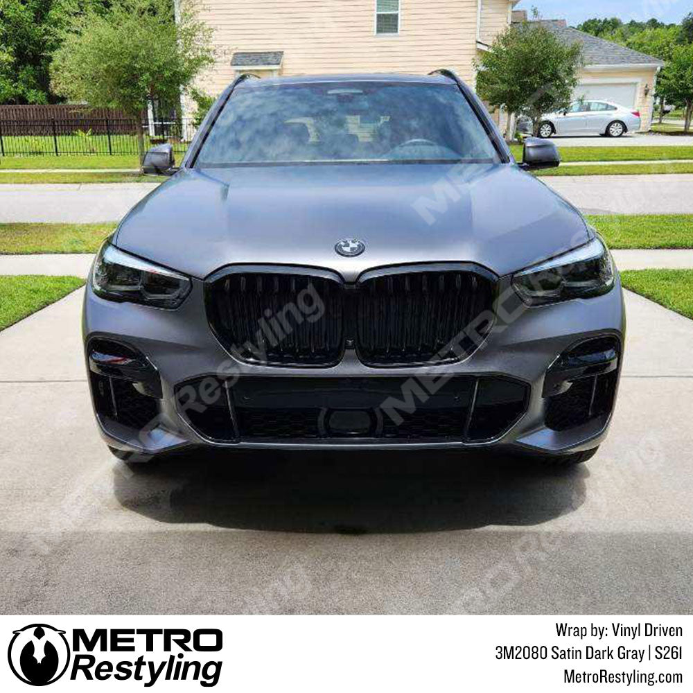 Gray Vinyl Wrapped BMW X5