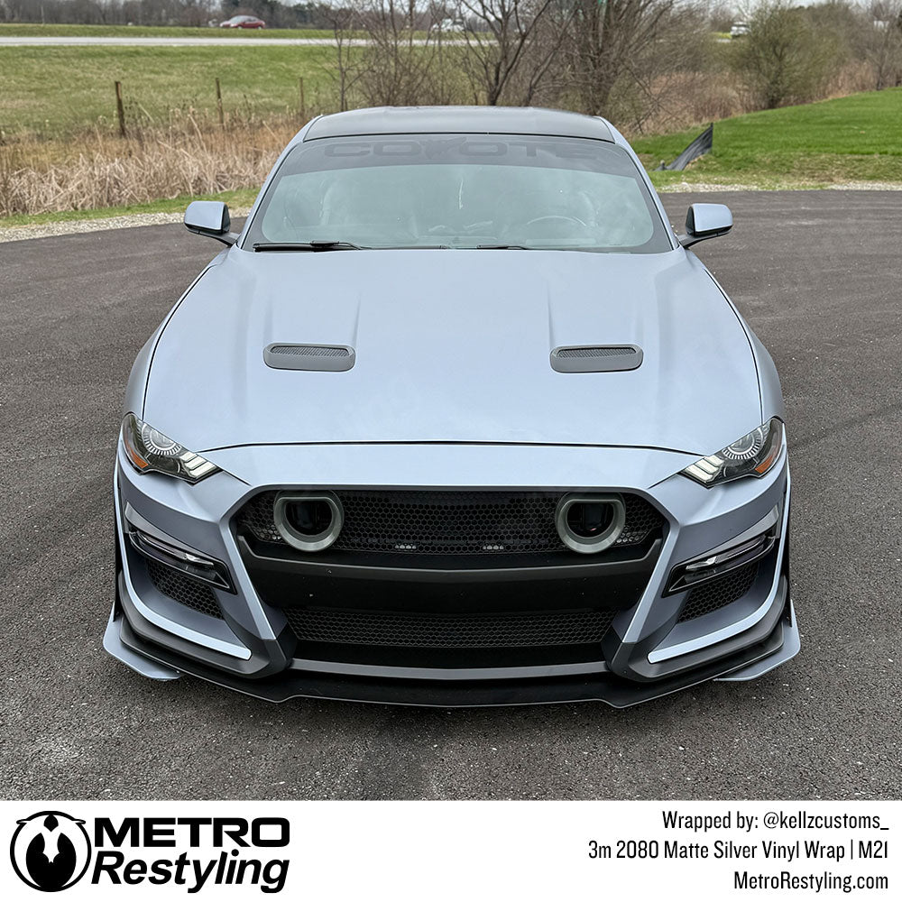 3M 2080 Matte Silver Vinyl Wrap | M21