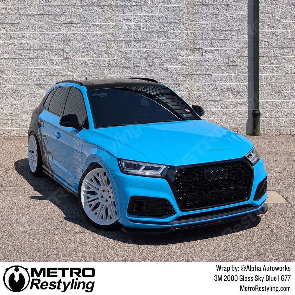 Blue Audi Wrap