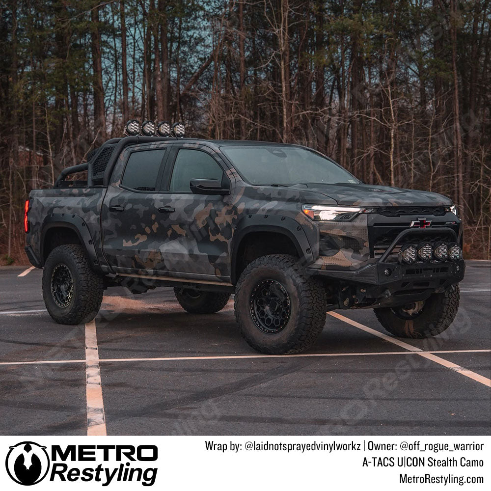 a tacs camo truck wrap