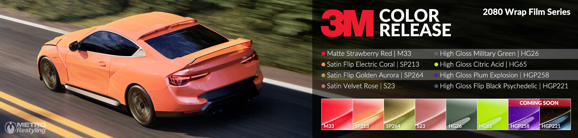 New 3M Vinyl Wrap Colors