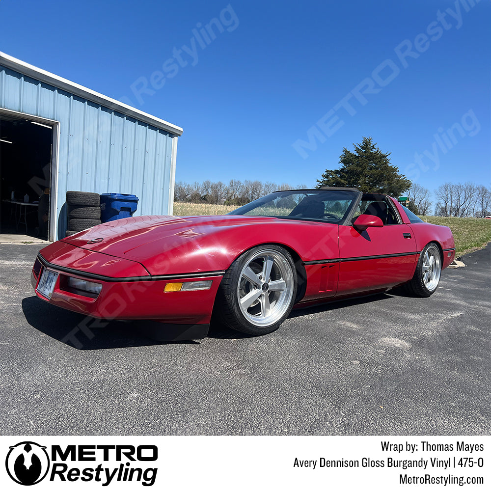 avery gloss burgundy vinyl wrap