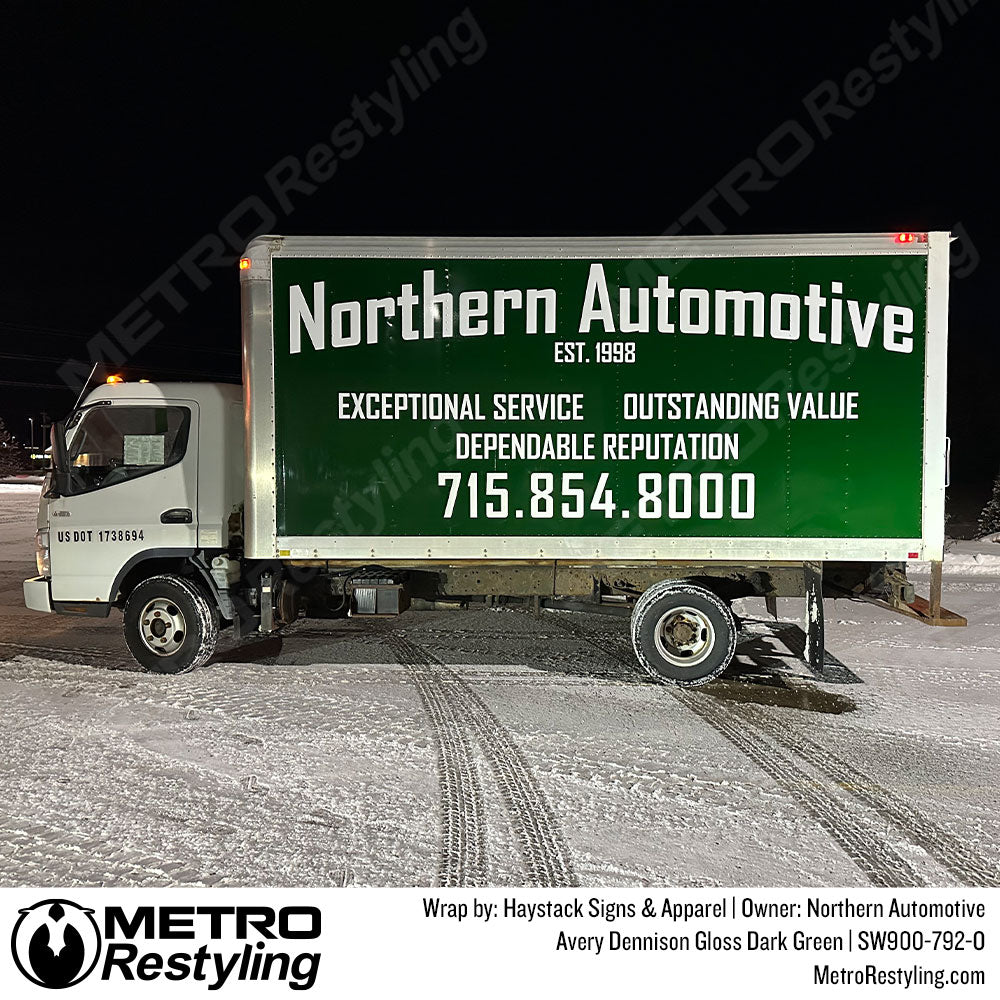 green box truck wrap