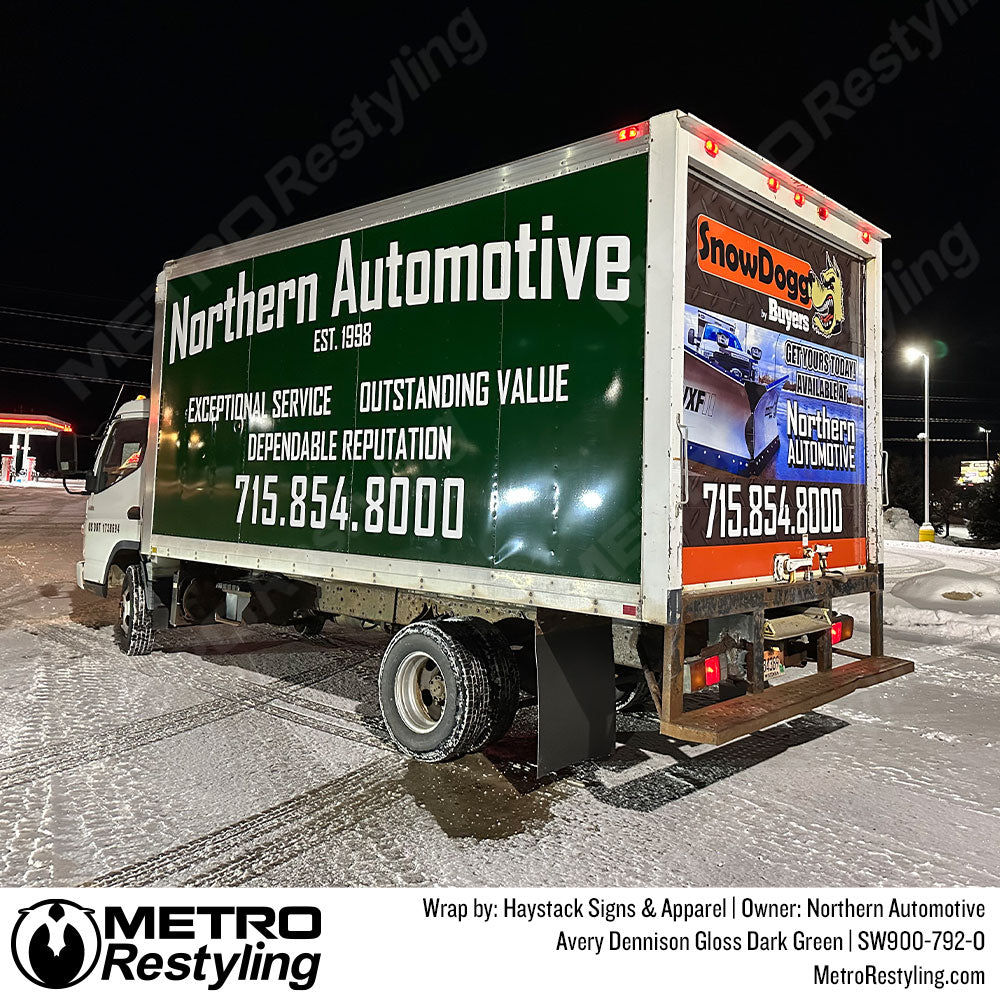 green box truck wrap