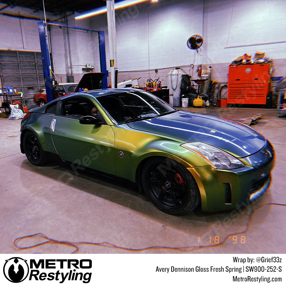 green color shift car wrap