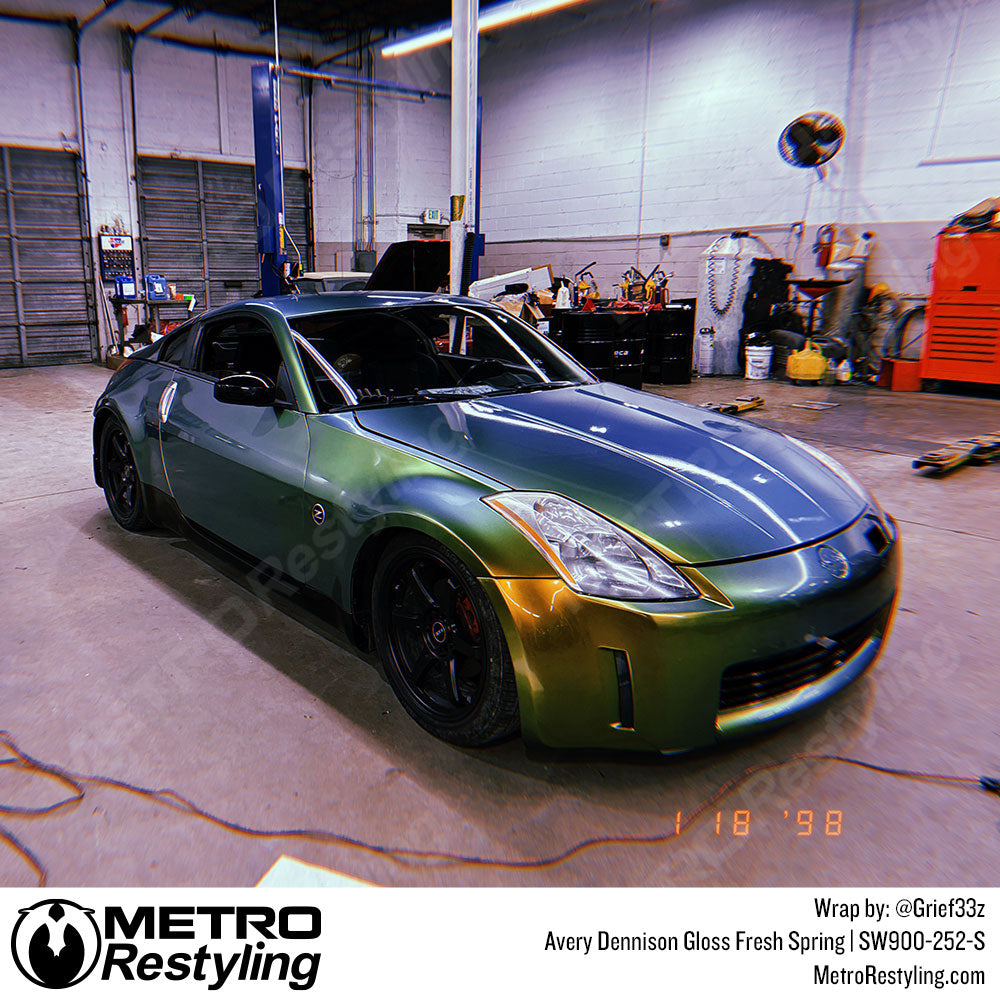 green color shift car wrap