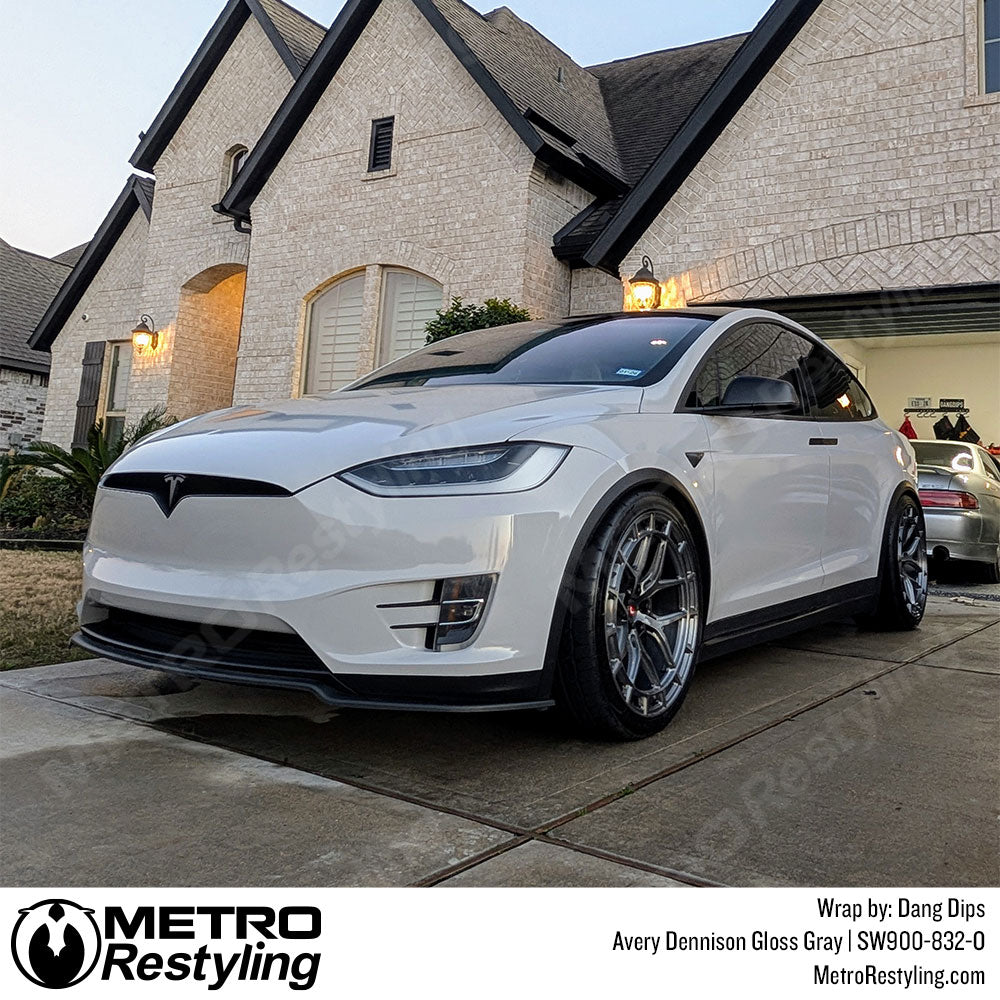 gray tesla wrap