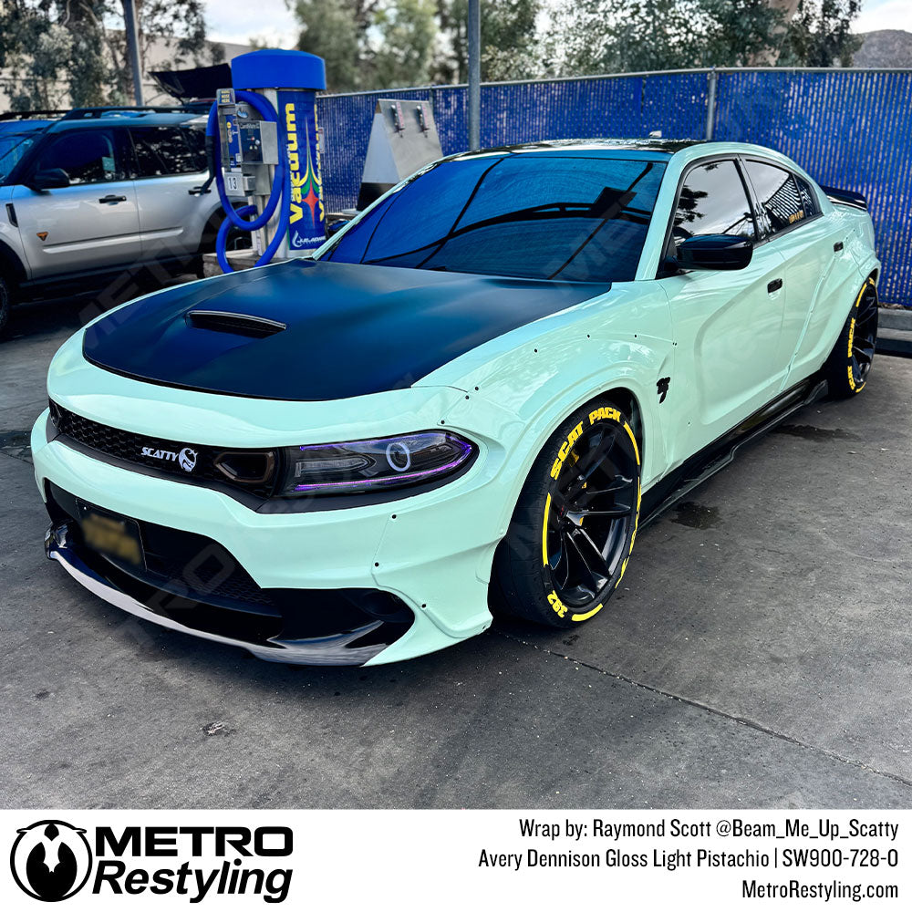 light green charger wrap