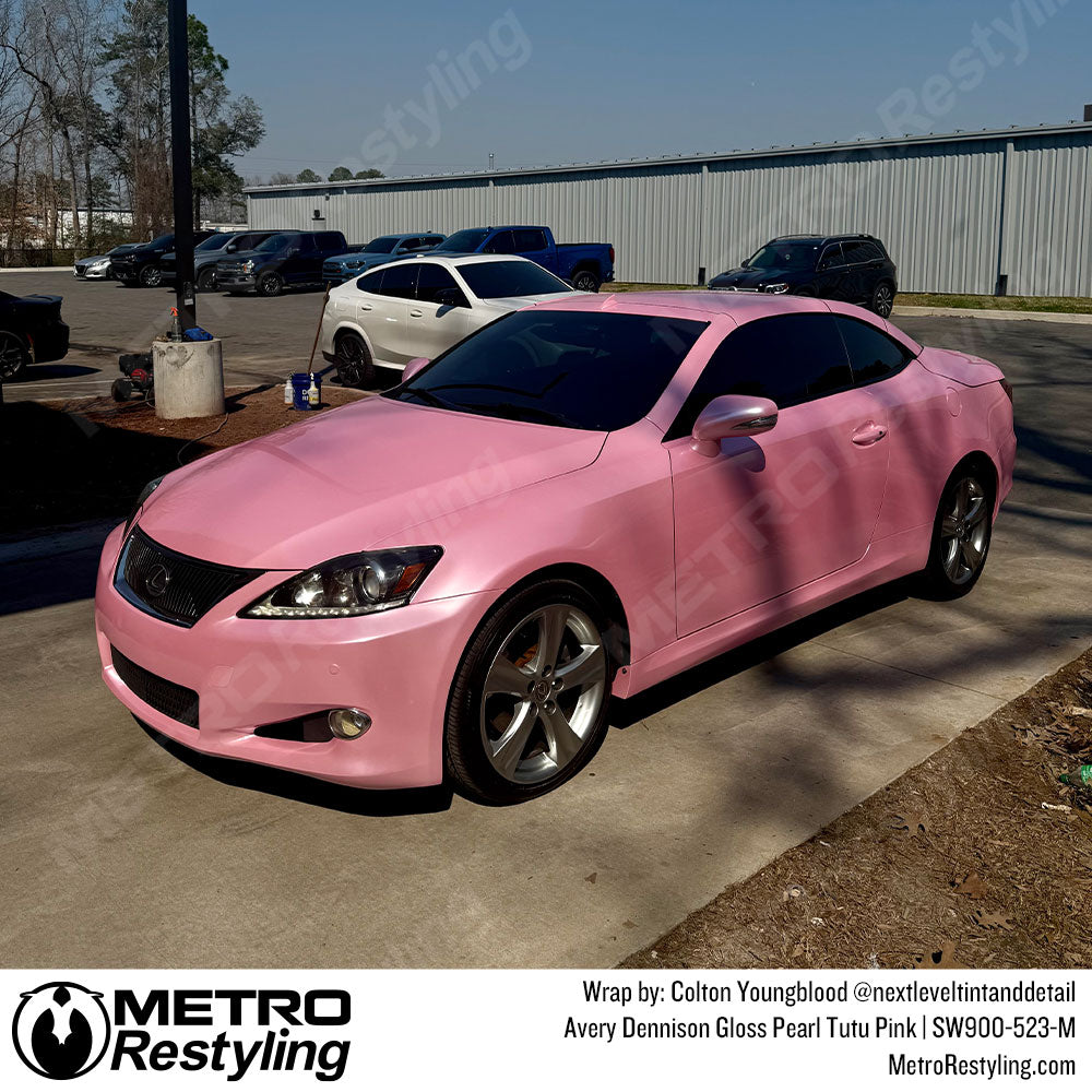 pearl pink lexus wrap