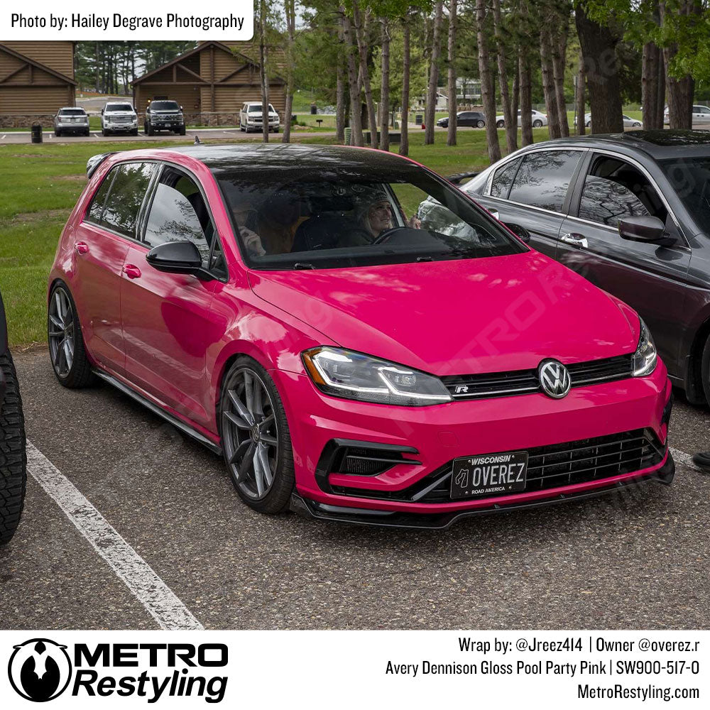 pink Volkswagen wrap