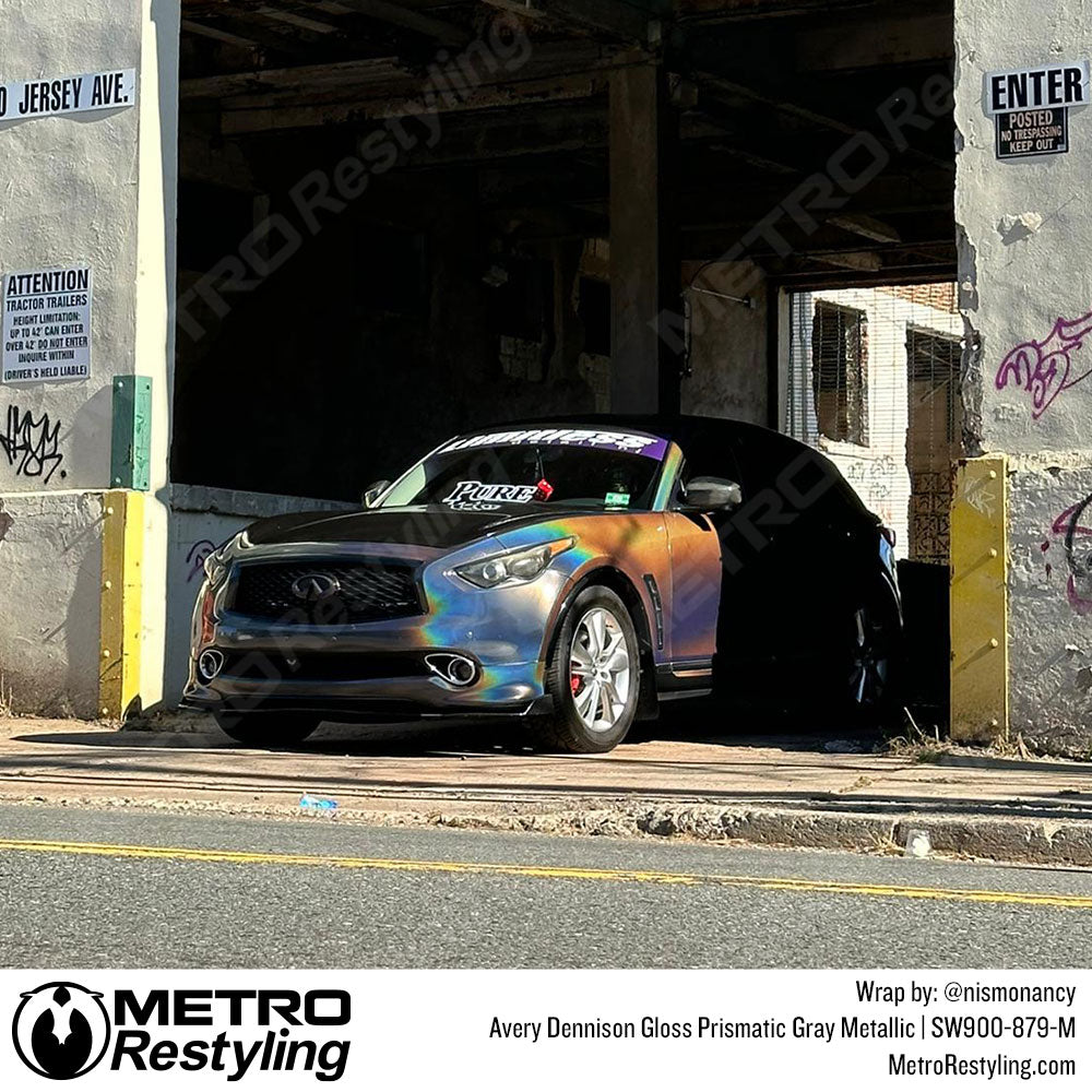prismatic gray car wrap