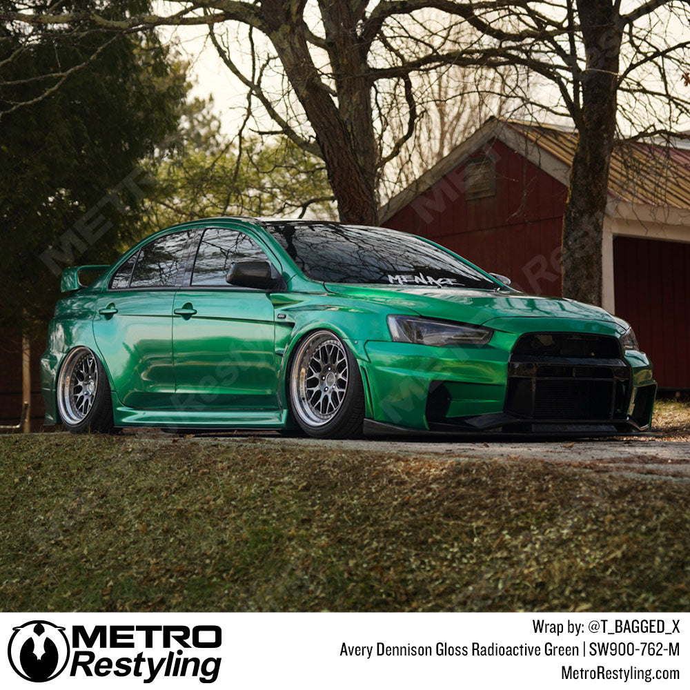 green mitsubishi wrap
