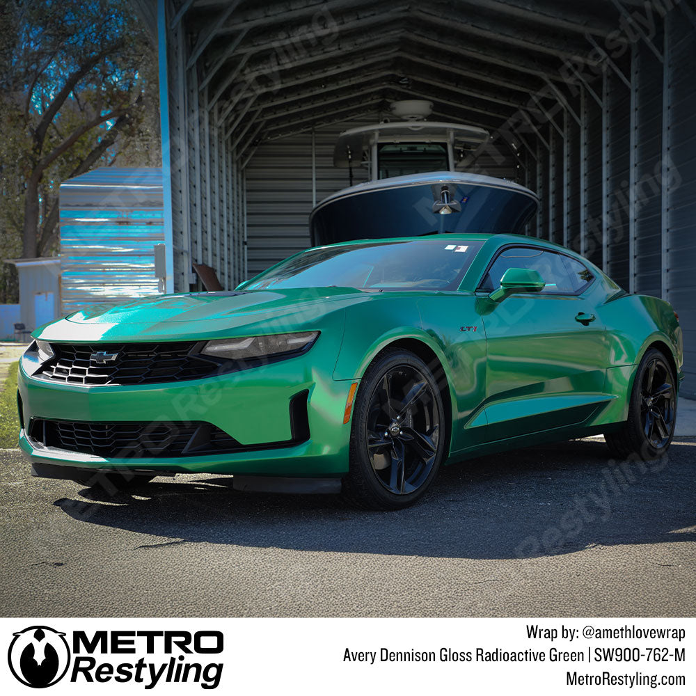 green camaro wrap