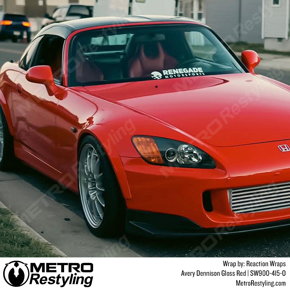 gloss red honda wrap