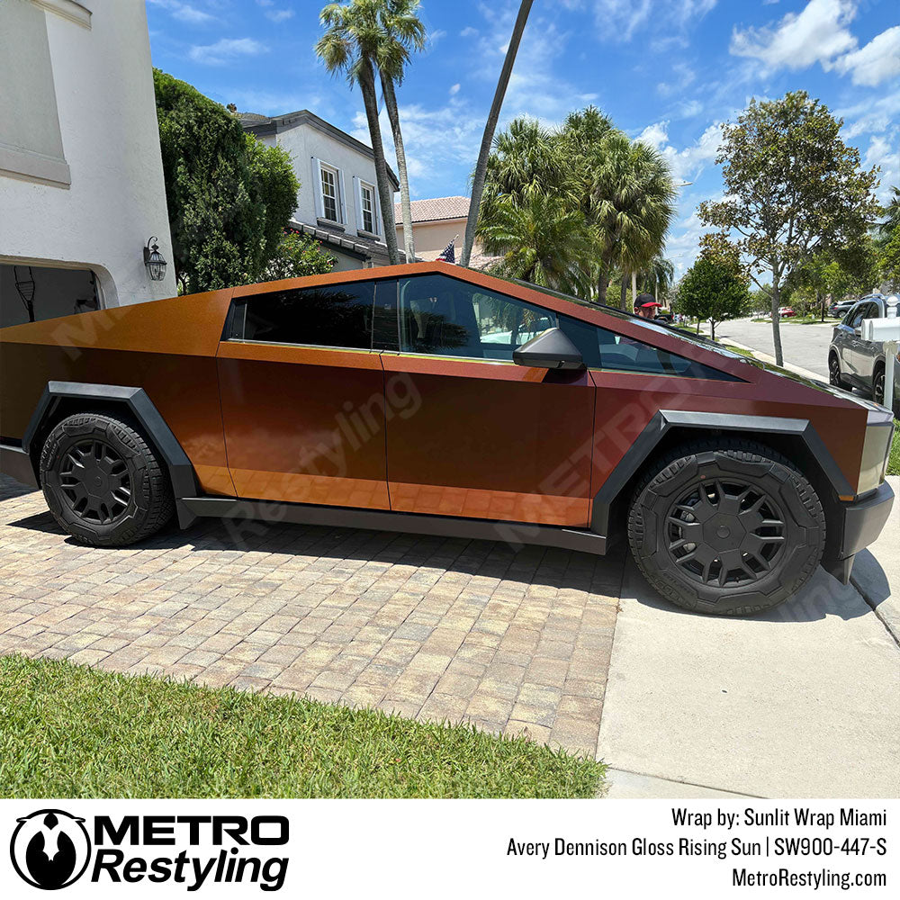 color shift cybertruck wrap