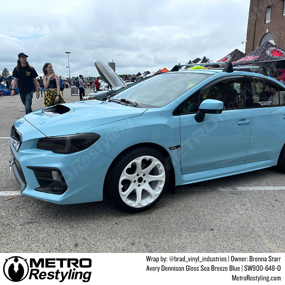 baby blue subaru wrap