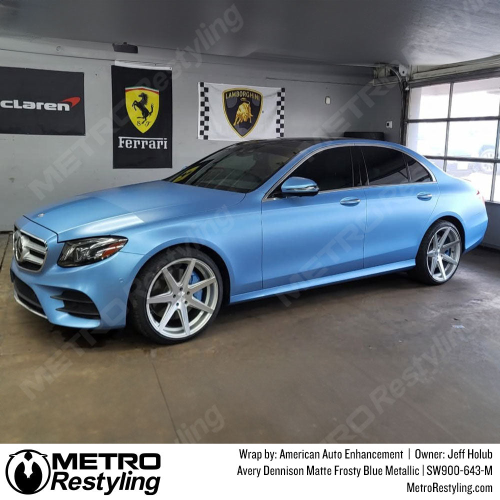 blue mercedes benz wrap