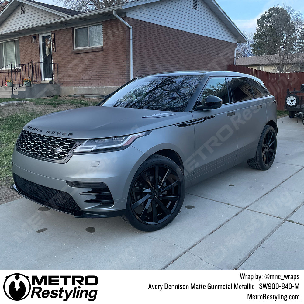 range rover matte gunmetal wrap